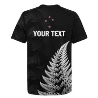 Personalised New Zealand 2025 Archery Rugby Jersey Aotearoa Silver Arrows Black