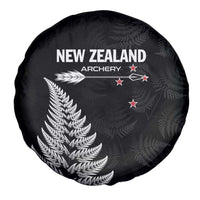 New Zealand 2025 Archery Spare Tire Cover Aotearoa Silver Arrows Black