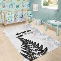 New Zealand 2025 Archery Area Rug Aotearoa Silver Arrows White