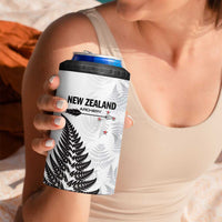 Personalised New Zealand 2025 Archery 4 in 1 Can Cooler Tumbler Aotearoa Silver Arrows White