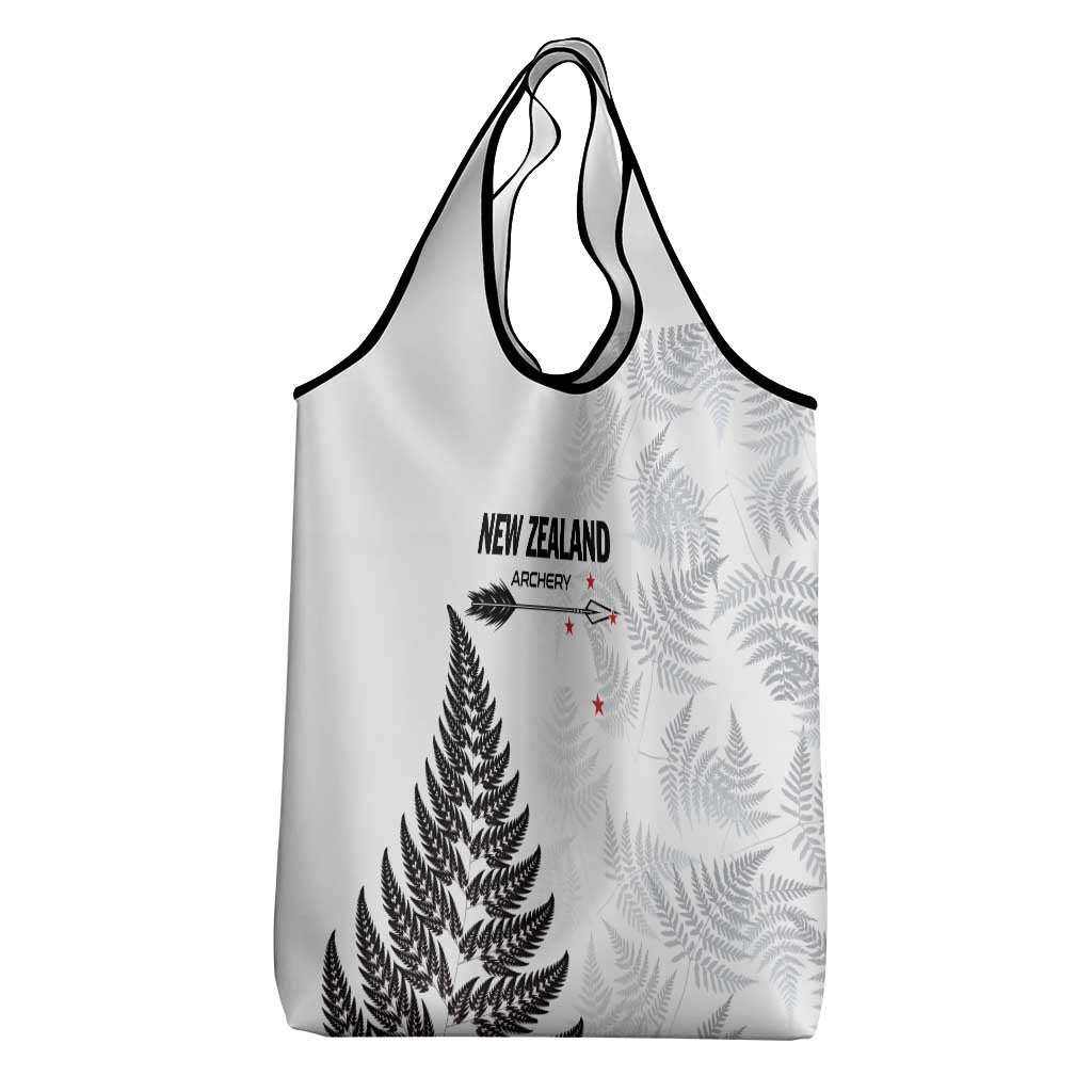 New Zealand 2025 Archery Grocery Bag Aotearoa Silver Arrows White