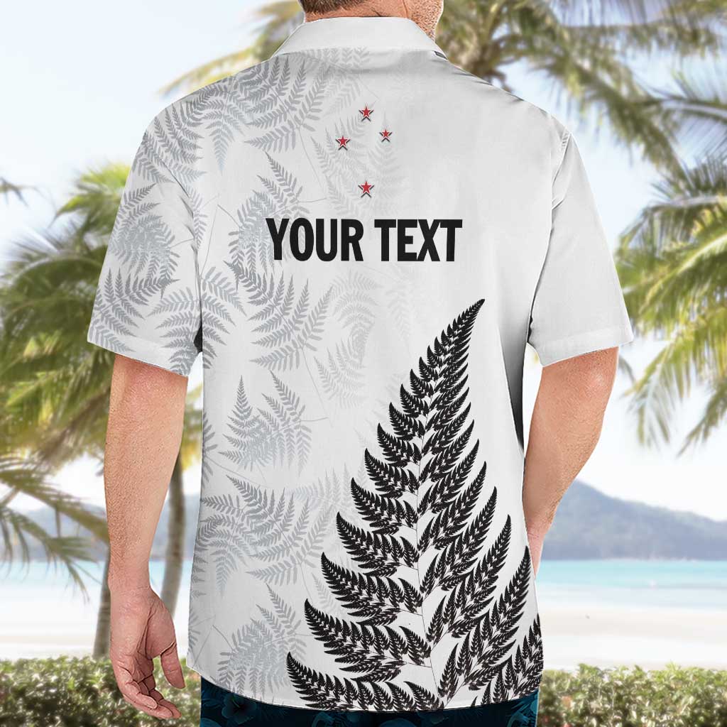 Personalised New Zealand 2025 Archery Hawaiian Shirt Aotearoa Silver Arrows White