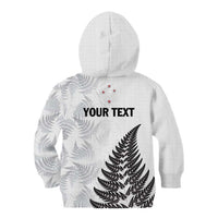 Personalised New Zealand 2025 Archery Kid Hoodie Aotearoa Silver Arrows White