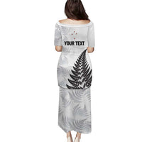 Personalised New Zealand 2025 Archery Puletasi Aotearoa Silver Arrows White LT01 - Polynesian Pride
