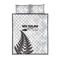 New Zealand 2025 Archery Quilt Bed Set Aotearoa Silver Arrows White