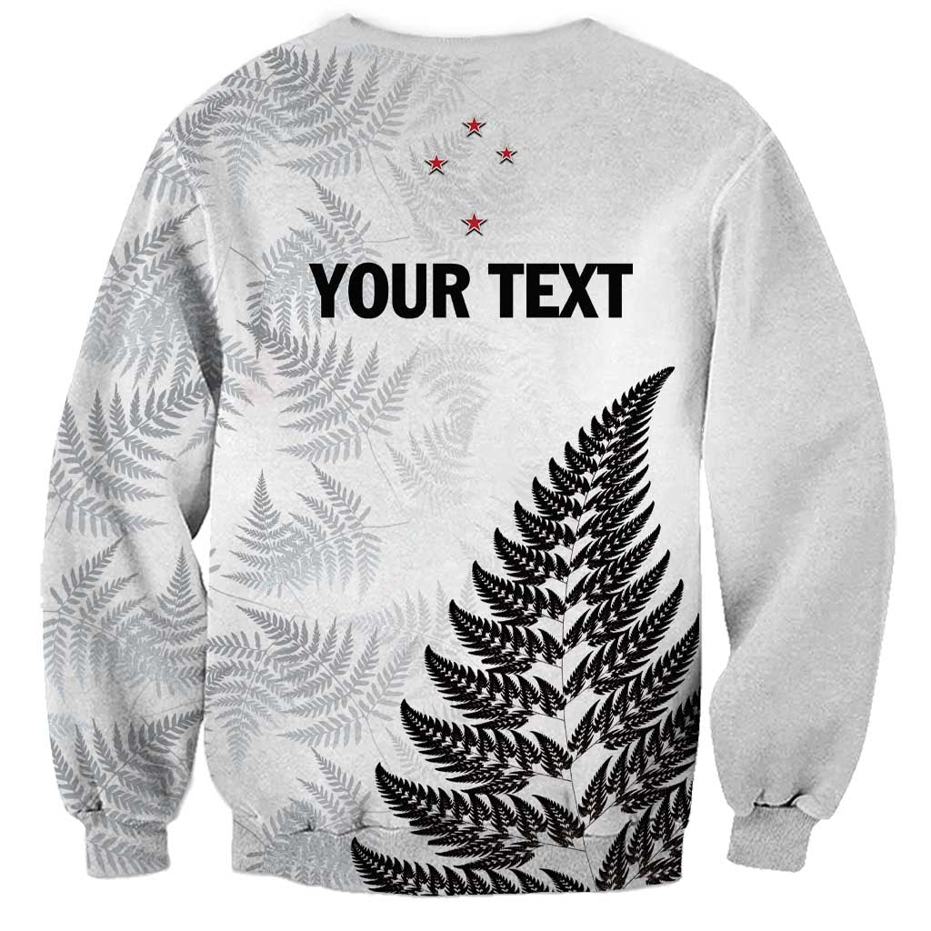 Personalised New Zealand 2025 Archery Sweatshirt Aotearoa Silver Arrows White