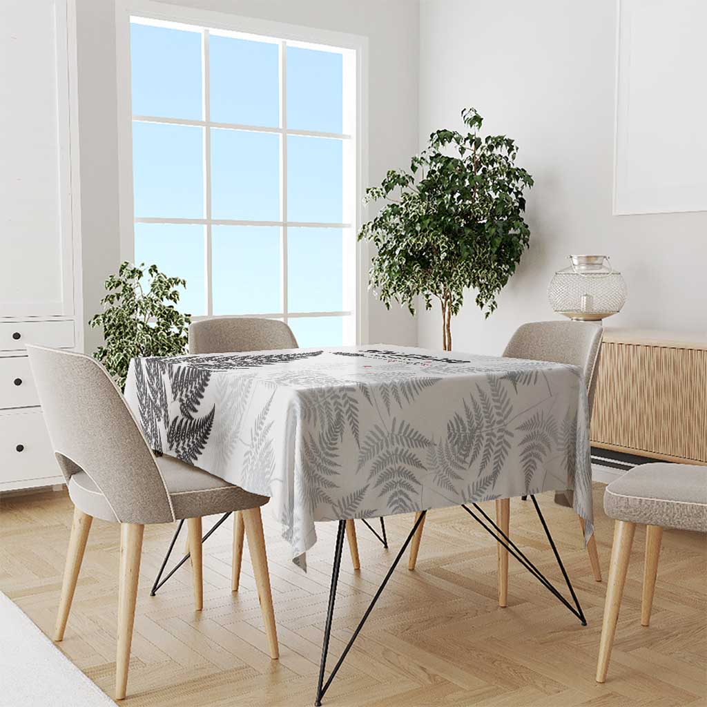 New Zealand 2025 Archery Tablecloth Aotearoa Silver Arrows White