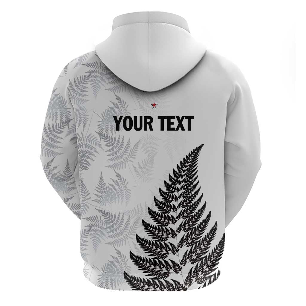Personalised New Zealand 2025 Archery Zip Hoodie Aotearoa Silver Arrows White
