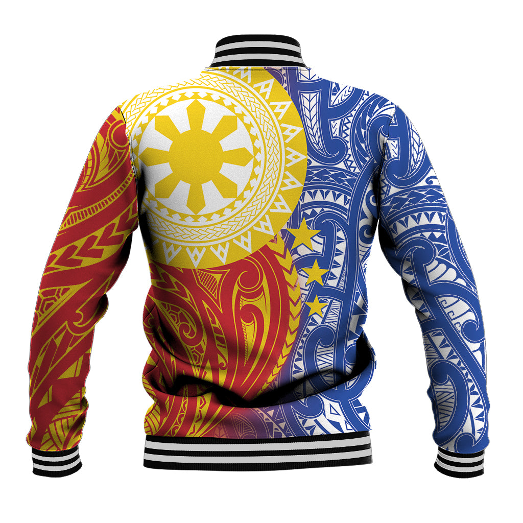 Philippines Baseball Jacket Pilipinas Polynesian Pattern