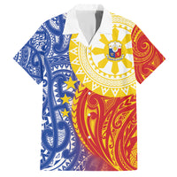 Philippines Family Matching Short Sleeve Bodycon Dress and Hawaiian Shirt Pilipinas Polynesian Pattern