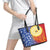 Philippines Leather Tote Bag Pilipinas Polynesian Pattern