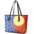 Philippines Leather Tote Bag Pilipinas Polynesian Pattern