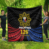 Philippines Independence Day Quilt Filipino 126th Anniversary Sun Tattoo