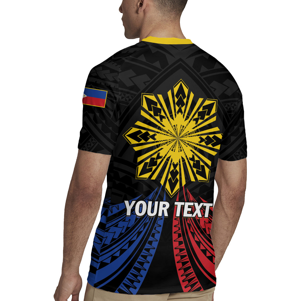 Personalized Philippines Independence Day Rugby Jersey Filipino 126th Anniversary Sun Tattoo
