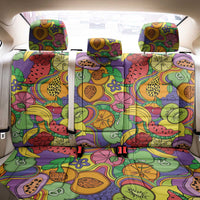 Hawaii Fruits Hippie Style Back Car Seat Cover Vibrant Colorful