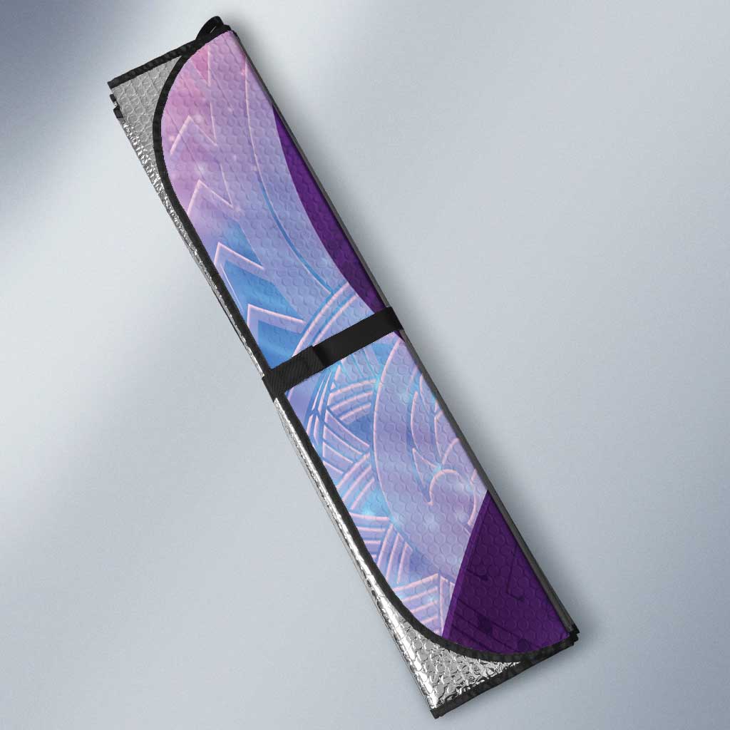 Polynesian Lupus Awareness Auto Sun Shade Butterfly Hologram Lupus Warrior