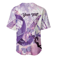 Personalized Polynesian Lupus Awareness Baseball Jersey Butterfly Hologram Lupus Warrior