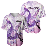Personalized Polynesian Lupus Awareness Baseball Jersey Butterfly Hologram Lupus Warrior