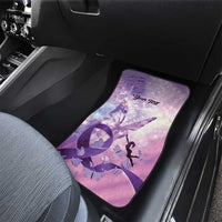 Personalized Polynesian Lupus Awareness Car Mats Butterfly Hologram Lupus Warrior