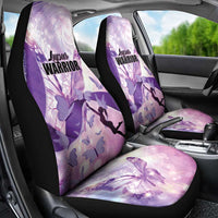 Polynesian Lupus Awareness Car Seat Cover Butterfly Hologram Lupus Warrior
