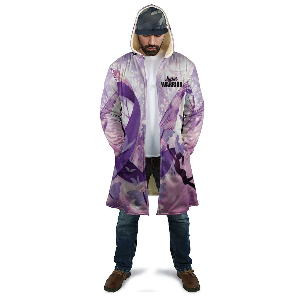 Personalized Polynesian Lupus Awareness Cloak Butterfly Hologram Lupus Warrior