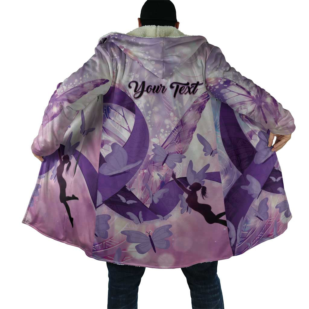 Personalized Polynesian Lupus Awareness Cloak Butterfly Hologram Lupus Warrior