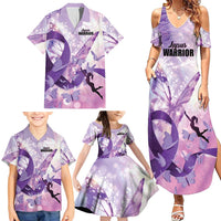 Personalized Polynesian Lupus Awareness Family Matching Summer Maxi Dress and Hawaiian Shirt Butterfly Hologram Lupus Warrior LT01 - Polynesian Pride