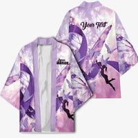 Personalized Polynesian Lupus Awareness Kimono Butterfly Hologram Lupus Warrior