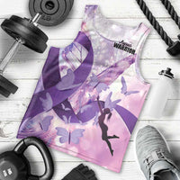Personalized Polynesian Lupus Awareness Men Tank Top Butterfly Hologram Lupus Warrior
