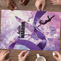 Polynesian Lupus Awareness Puzzle Butterfly Hologram Lupus Warrior
