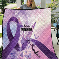 Polynesian Lupus Awareness Quilt Butterfly Hologram Lupus Warrior