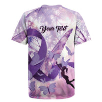 Personalized Polynesian Lupus Awareness Rugby Jersey Butterfly Hologram Lupus Warrior