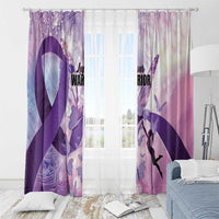 Polynesian Lupus Awareness Window Curtain Butterfly Hologram Lupus Warrior