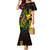Hawaii Kakau Hammerhead Shark Family Matching Mermaid Dress and Hawaiian Shirt Neon Plumeria Pattern