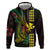 Hawaii Kakau Hammerhead Shark Hoodie Neon Plumeria Pattern