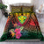 Hawaii Kanaka Maoli Flag Day Bedding Set Tropical Flowers