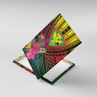 Hawaii Kanaka Maoli Flag Day Canvas Wall Art Tropical Flowers