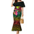 Hawaii Kanaka Maoli Flag Day Family Matching Mermaid Dress and Hawaiian Shirt Tropical Flowers