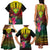 Hawaii Kanaka Maoli Flag Day Family Matching Tank Maxi Dress and Hawaiian Shirt Tropical Flowers