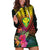 Hawaii Kanaka Maoli Flag Day Hoodie Dress Tropical Flowers