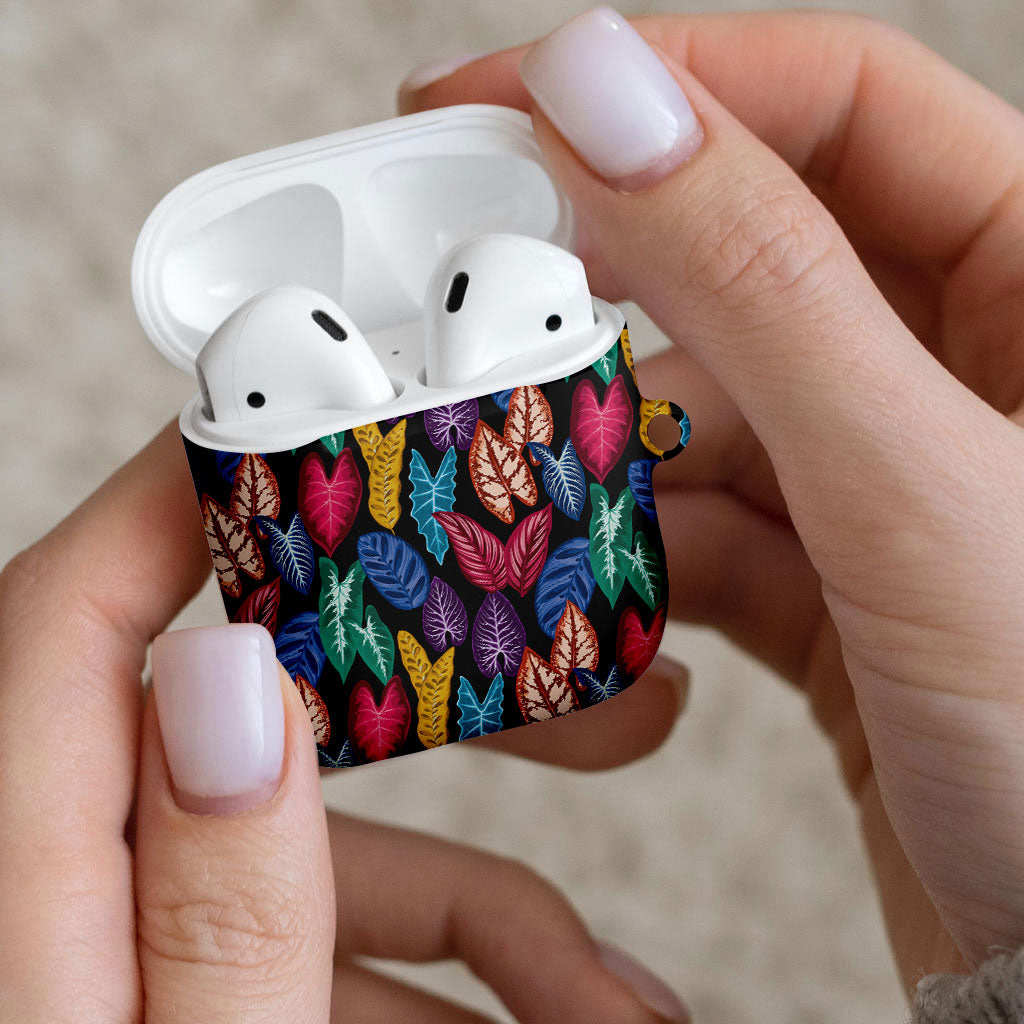 Hawaii Colorful Tropical Leaves AirPods Case LT01 - Polynesian Pride