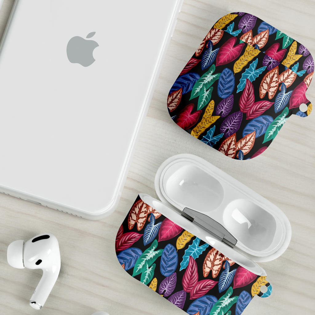 Hawaii Colorful Tropical Leaves AirPods Case LT01 - Polynesian Pride