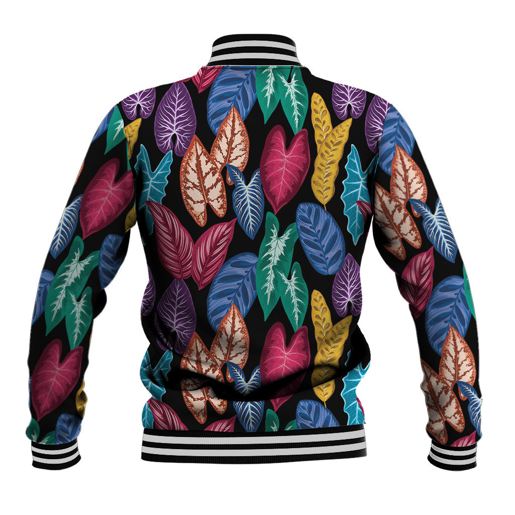Hawaii Colorful Tropical Leaves Baseball Jacket LT01 - Polynesian Pride