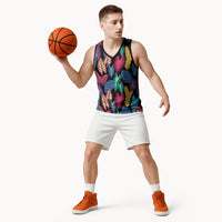 Hawaii Colorful Tropical Leaves Basketball Jersey LT01 - Polynesian Pride
