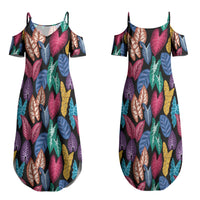 Hawaii Colorful Tropical Leaves Couples Matching Summer Maxi Dress and Hawaiian Shirt LT01 - Polynesian Pride