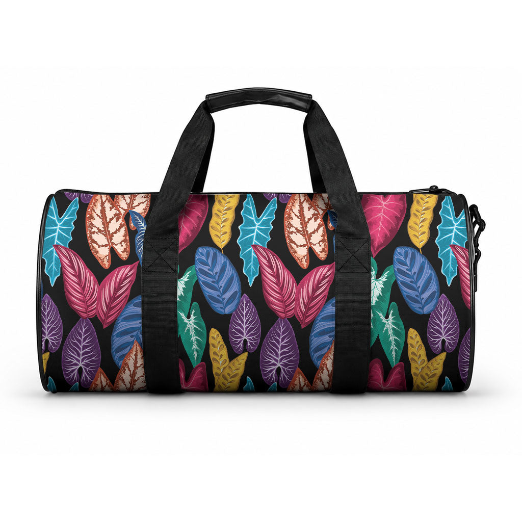 Hawaii Colorful Tropical Leaves Duffle Bag