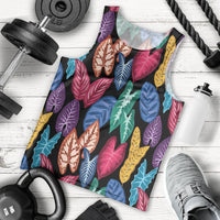 Hawaii Colorful Tropical Leaves Men Tank Top LT01 - Polynesian Pride