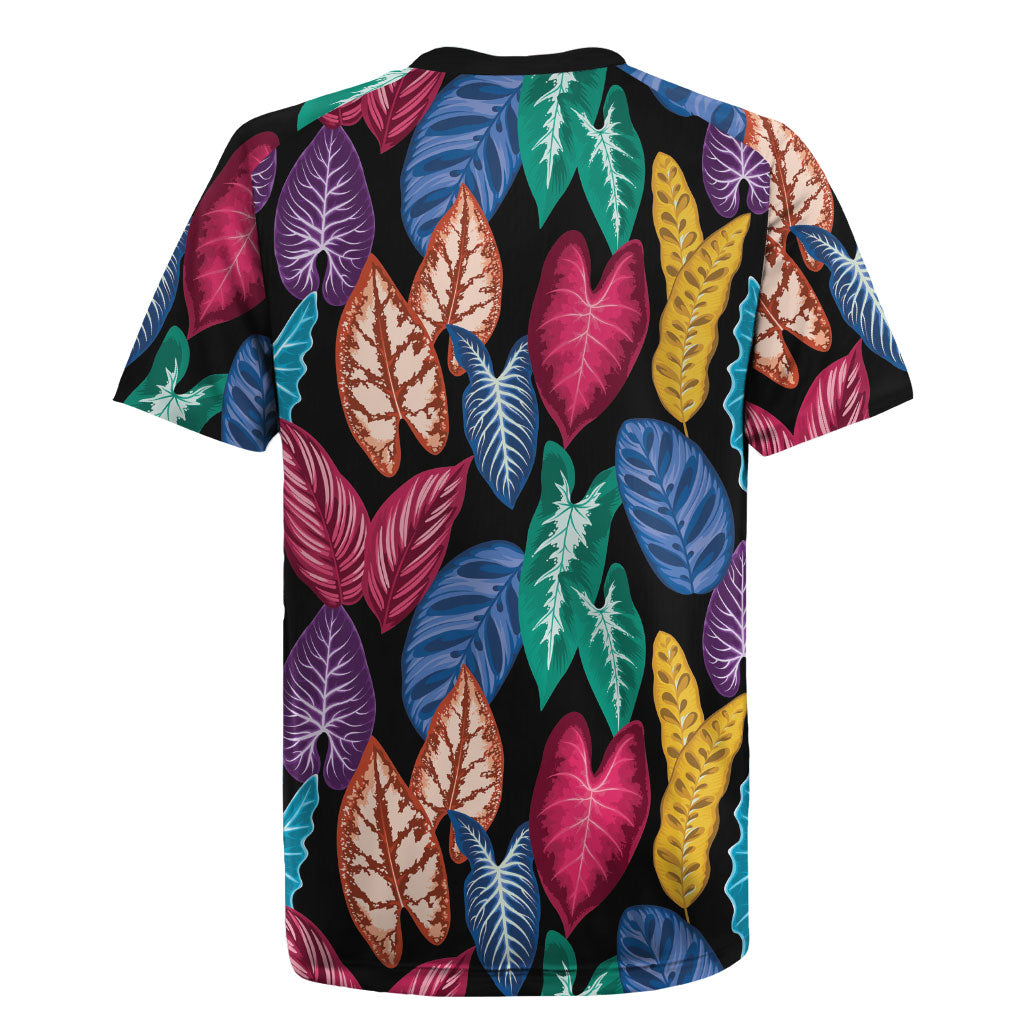 Hawaii Colorful Tropical Leaves Rugby Jersey