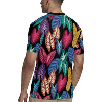 Hawaii Colorful Tropical Leaves Rugby Jersey