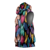 Hawaii Colorful Tropical Leaves Sleeveless Hoodie LT01 - Polynesian Pride